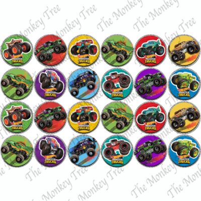 hot wheels monster truck edible cake image photo cars birthday party cupcake