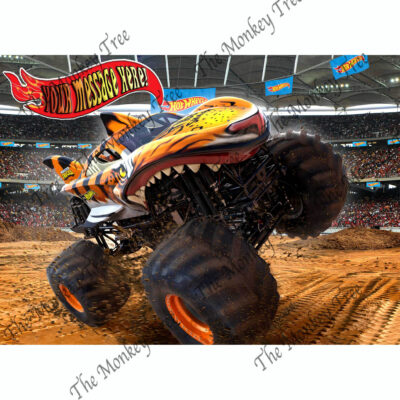 hot wheels monster truck edible image cake topper