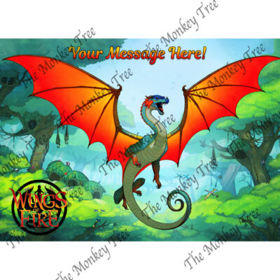 wings of fire, dragon, cake, edible, topper, glory