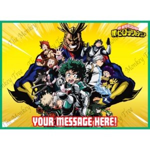 my hero academia edible cake image topper