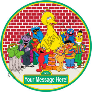 sesame street edible image cake topper