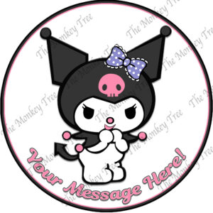 sanrio kuromi edible iamge cake topper