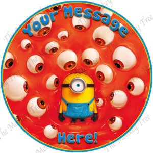 minions and monsters edible image cake topper