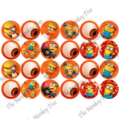 minions and monsters edible cupcake images