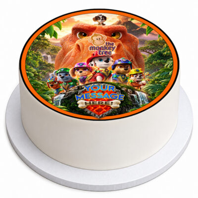 paw patrol the dino movie edible cake topper