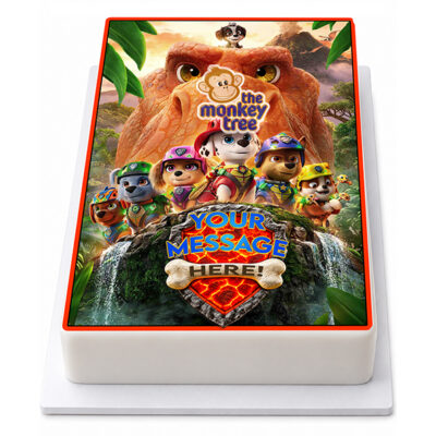 paw patrol the dino movie edible cake topper
